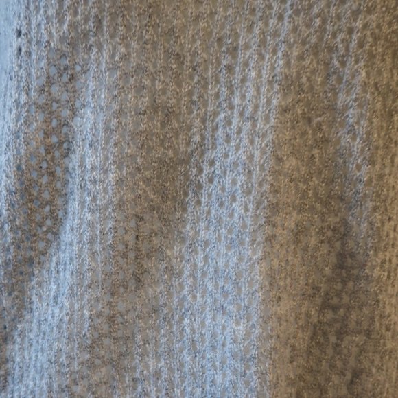 Womens Zadig & Voltaire Deluxe 100% Cashmere Gray Open Knit Sweater M * - Picture 4 of 8